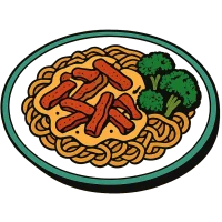 Illustration: Rindergeschnetzeltes in milder Sauce